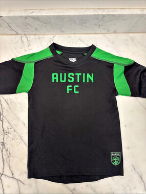 MLS Austin FC jersey Black & Green Boys 4T-3X